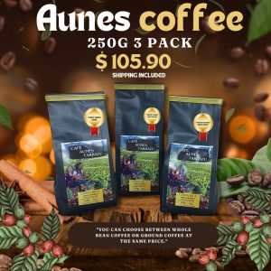 250g  Aunes coffee 3-pack